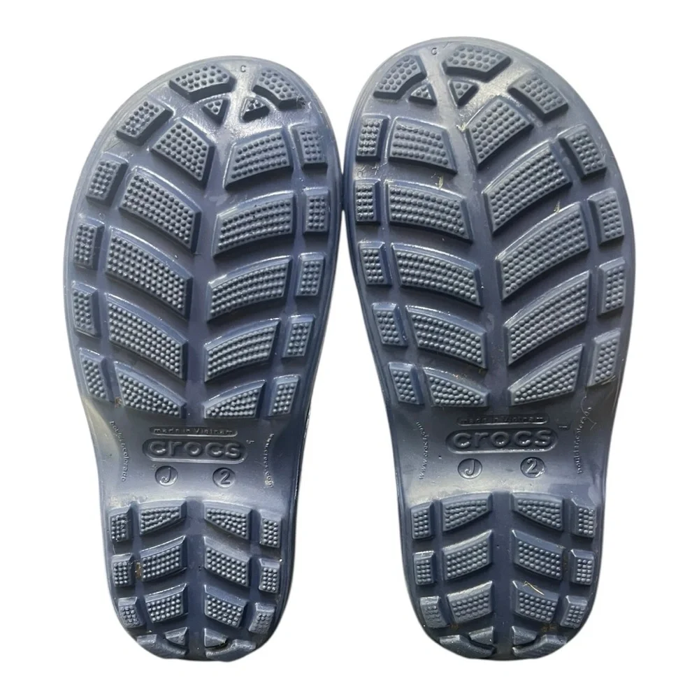🟦 Crocs Kids Handle-It‎ Rain Boots – Navy – J2